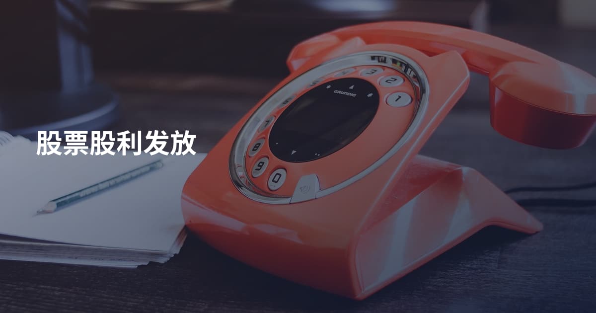 股票股利发放