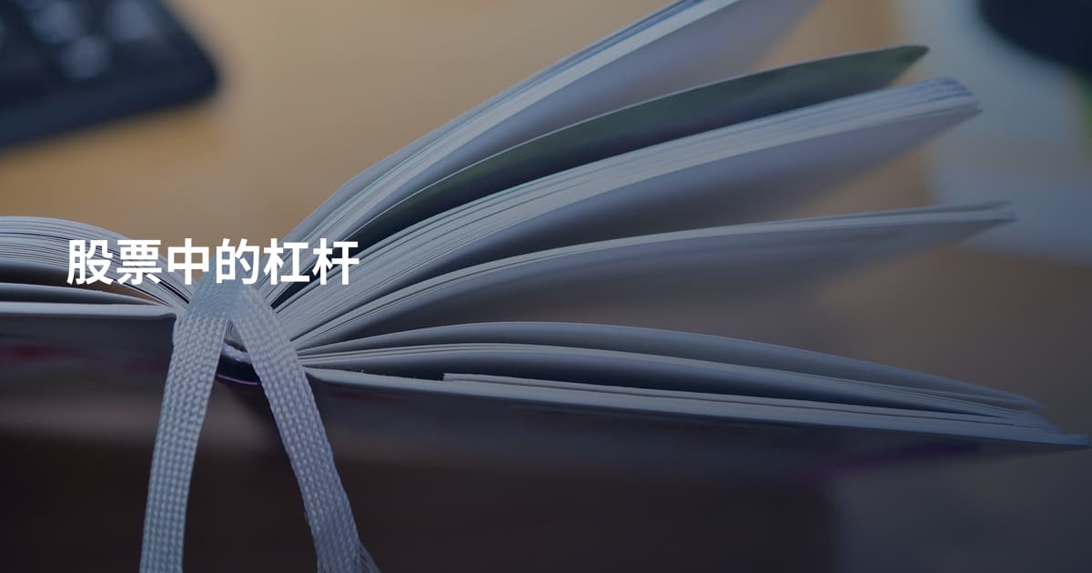 股票中的杠杆
