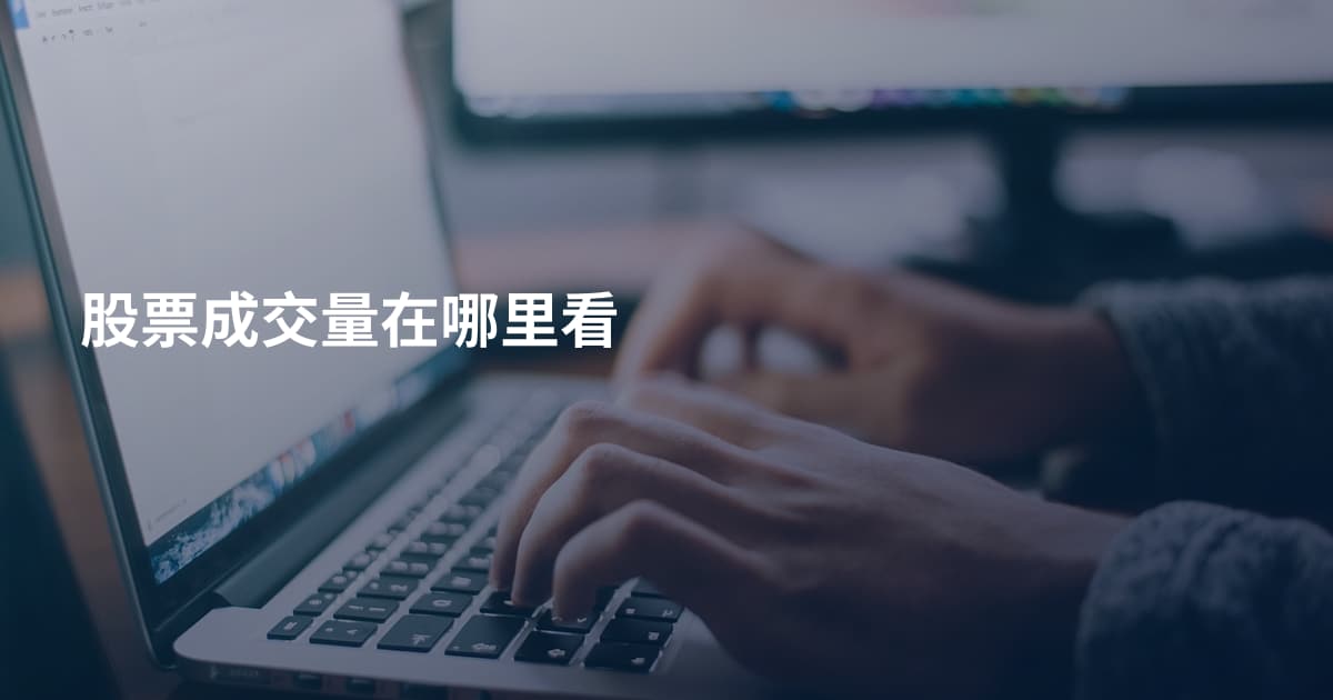 股票成交量在哪里看