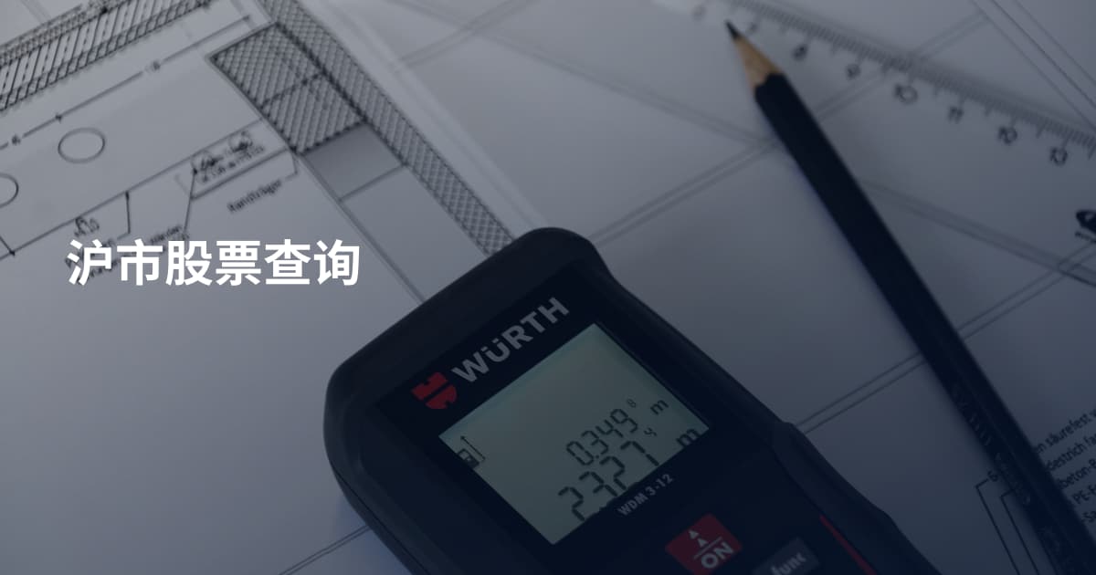 沪市股票查询