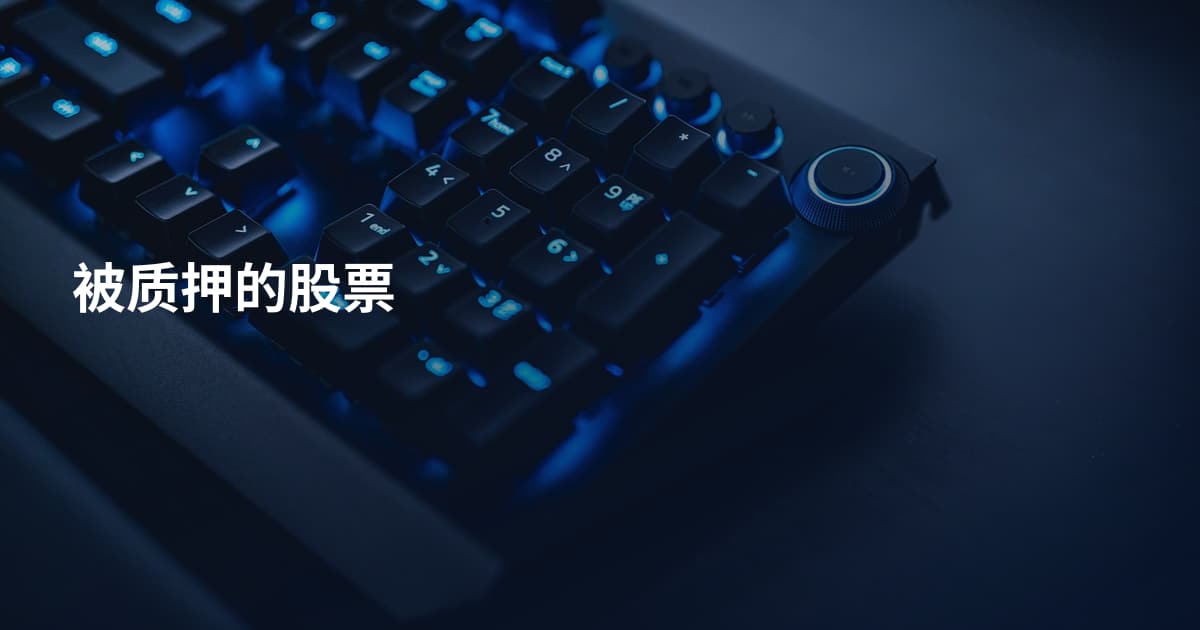 被质押的股票