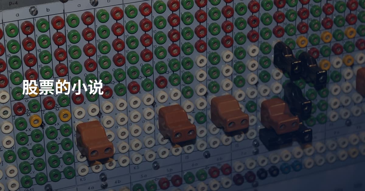 股票的小说