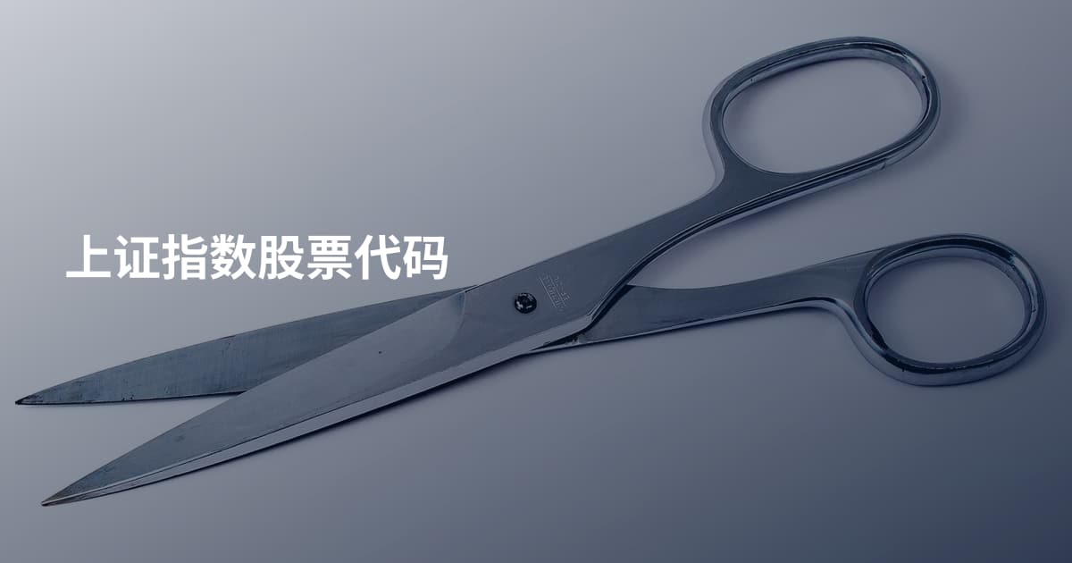 上证指数股票代码