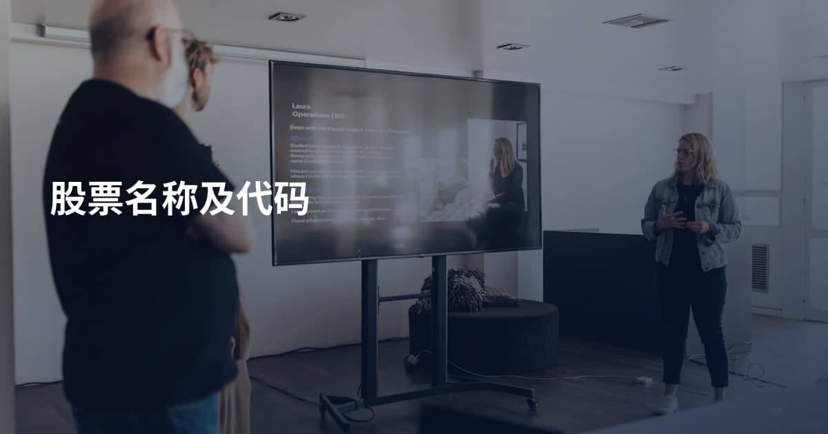 股票名称及代码