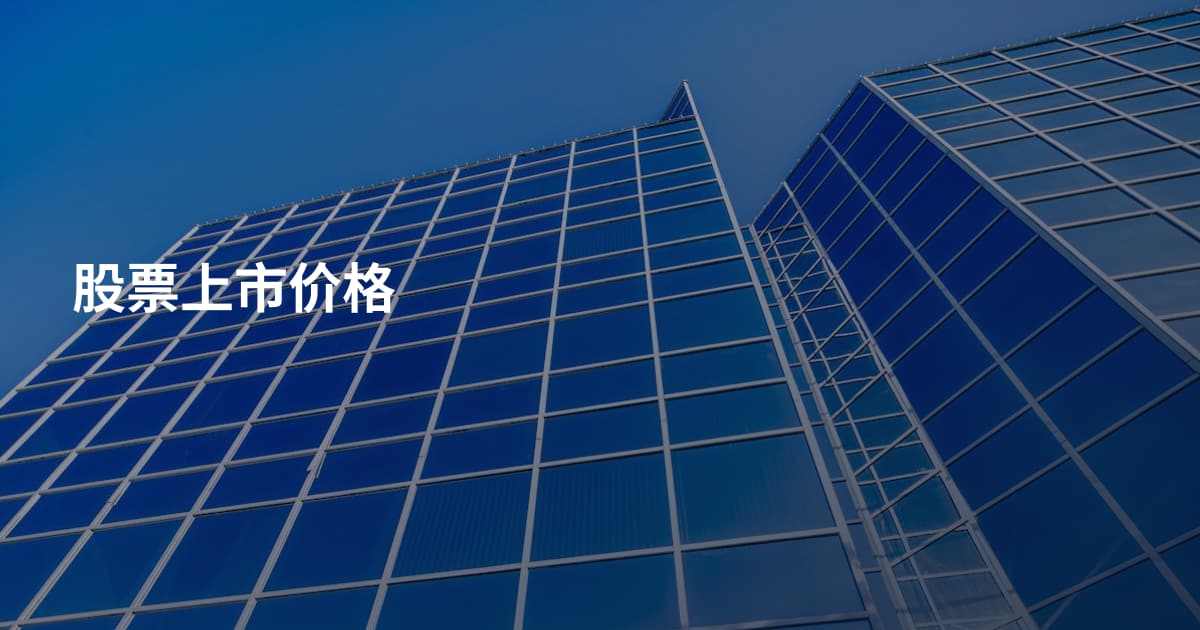 股票上市价格