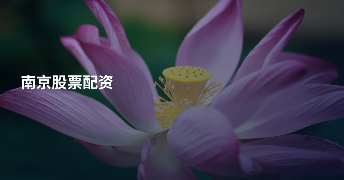 南京股票配资