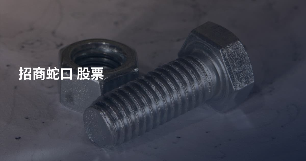 招商蛇口 股票
