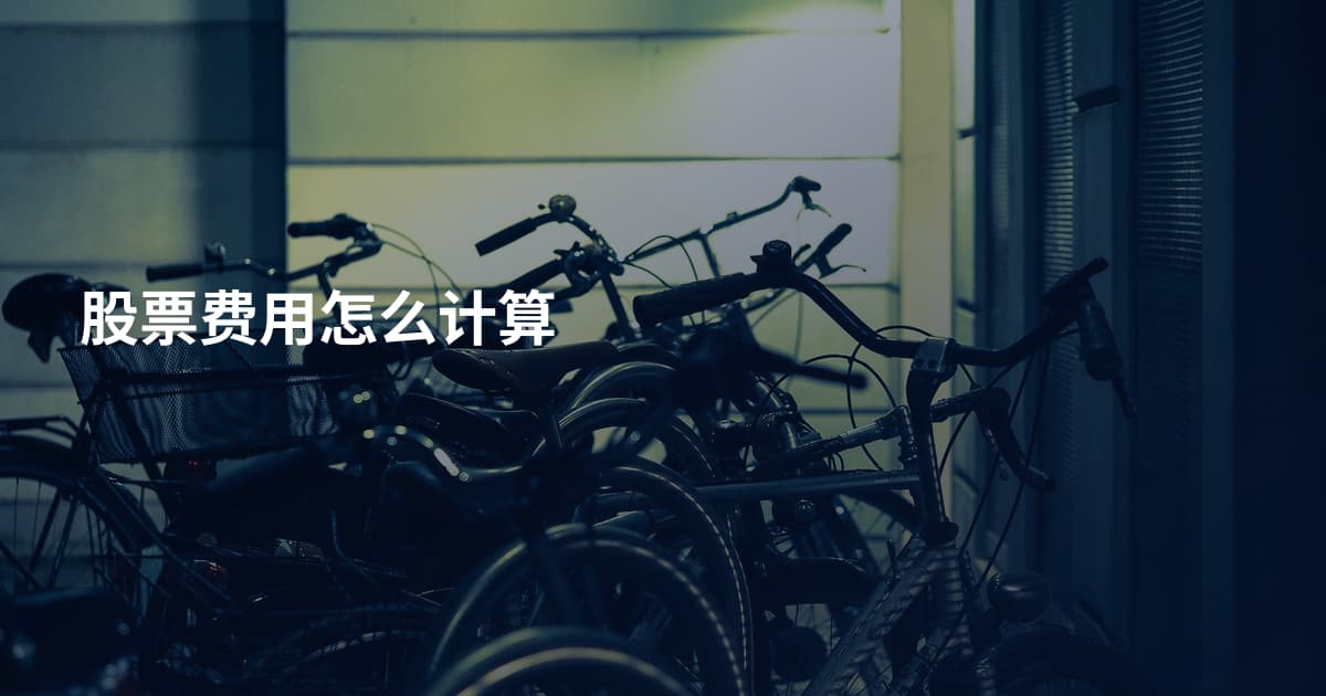 股票费用怎么计算