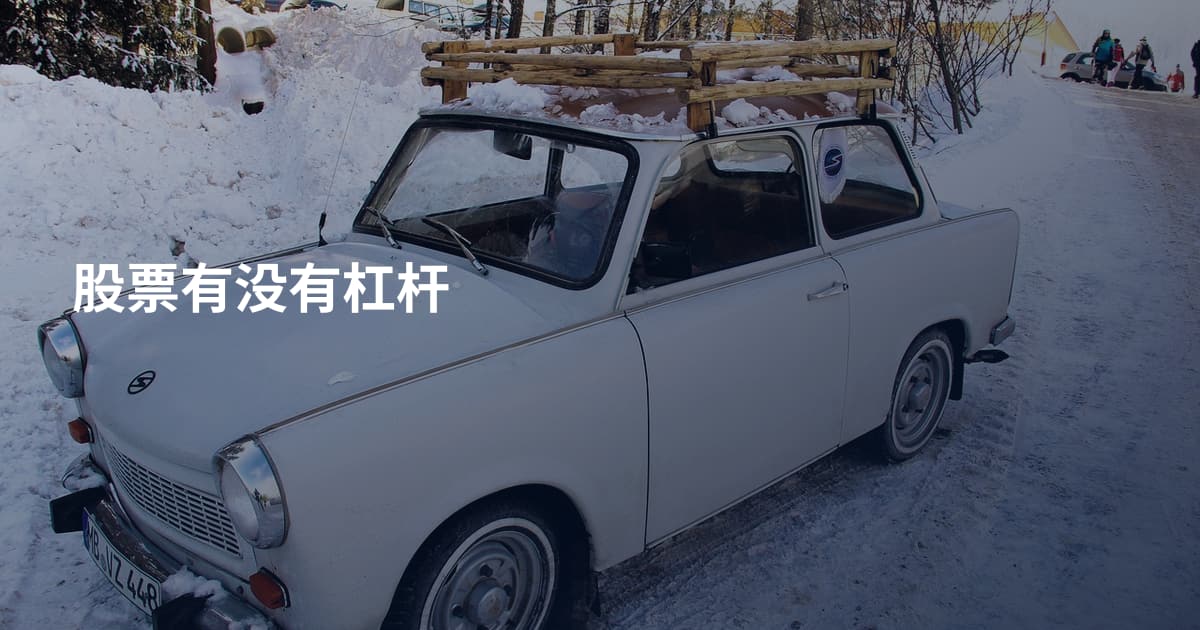 股票有没有杠杆