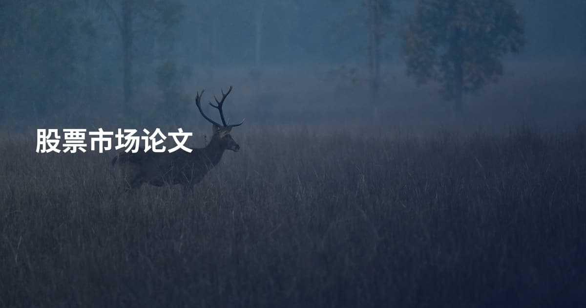 股票市场论文