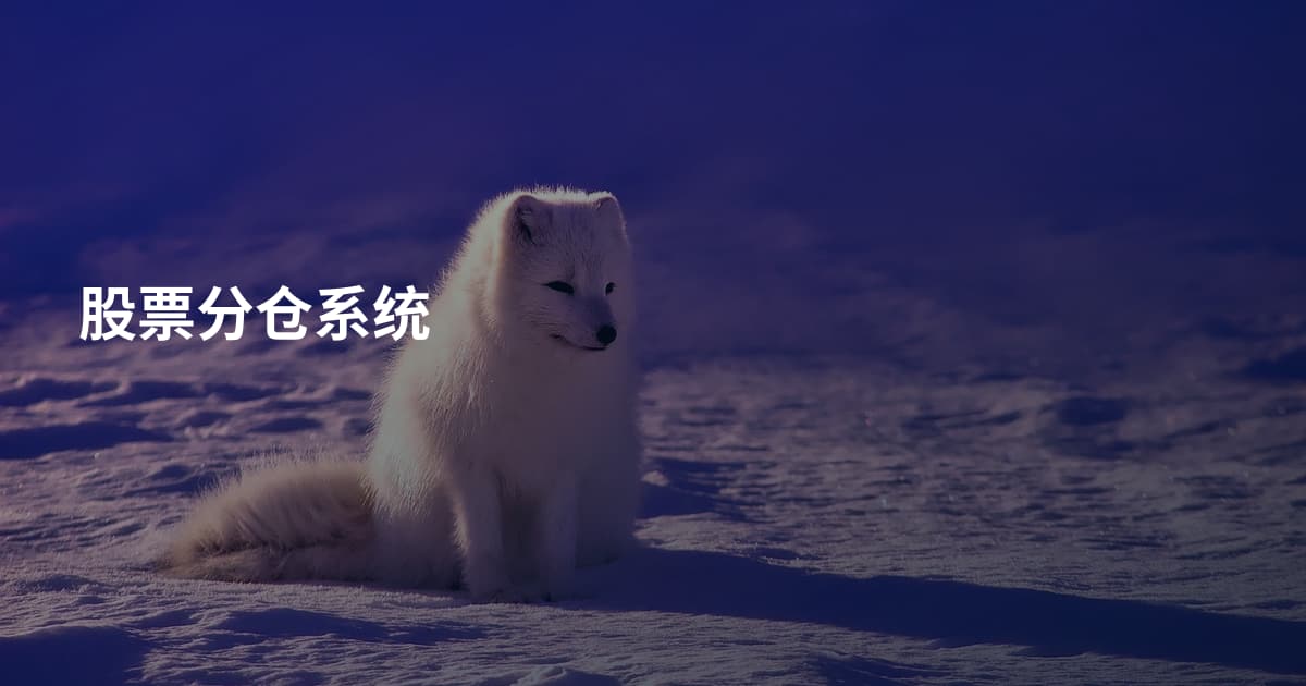 股票分仓系统