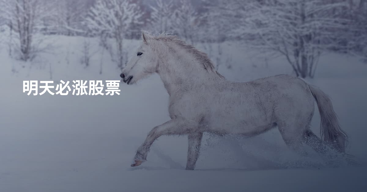 明天必涨股票
