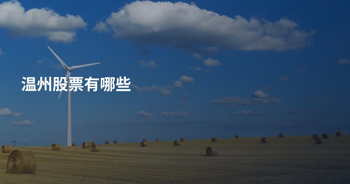 温州股票有哪些