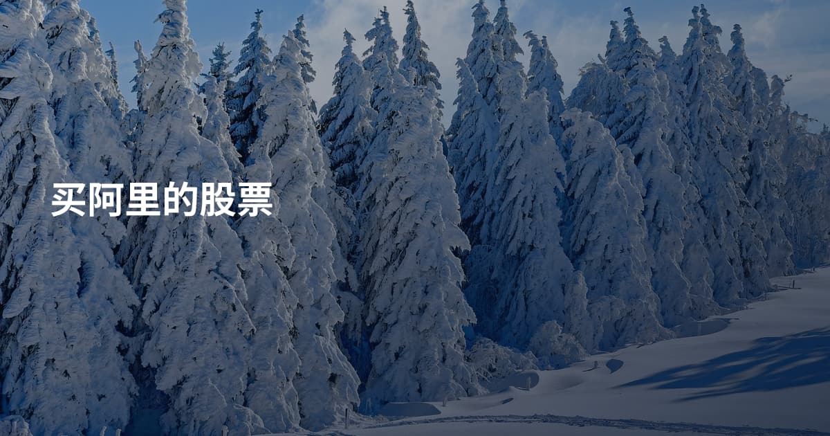买阿里的股票