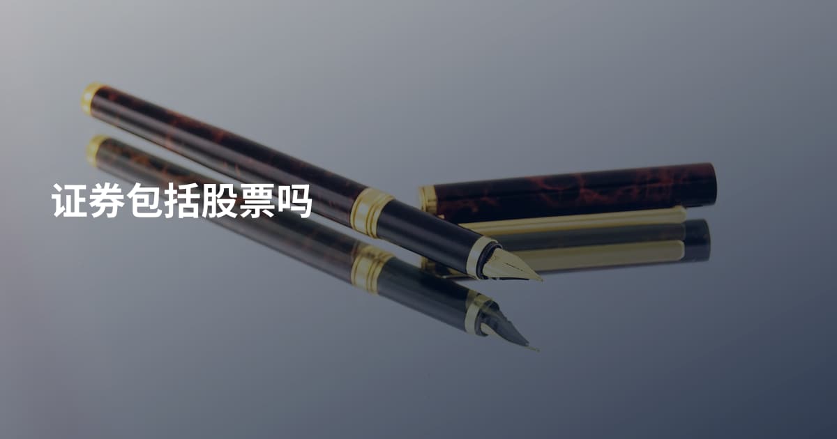 证券包括股票吗
