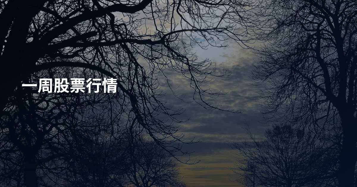 一周股票行情