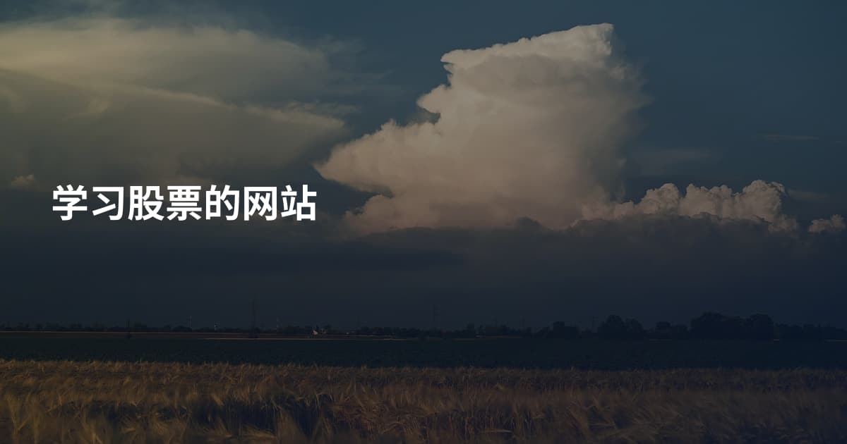 学习股票的网站