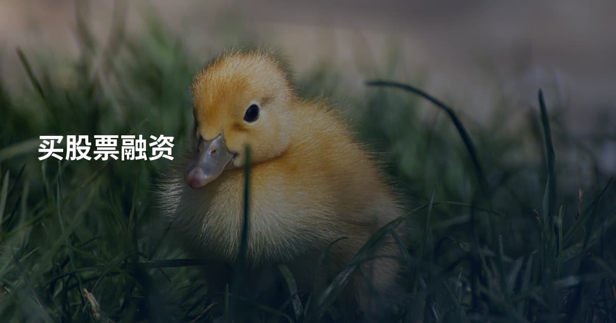 买股票融资