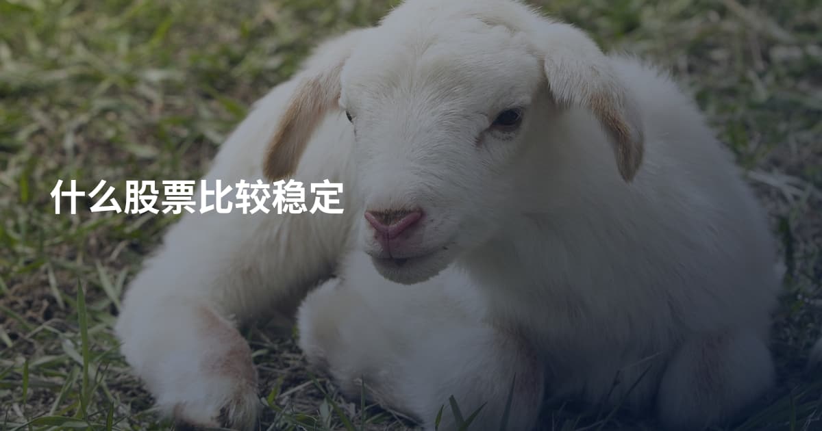什么股票比较稳定