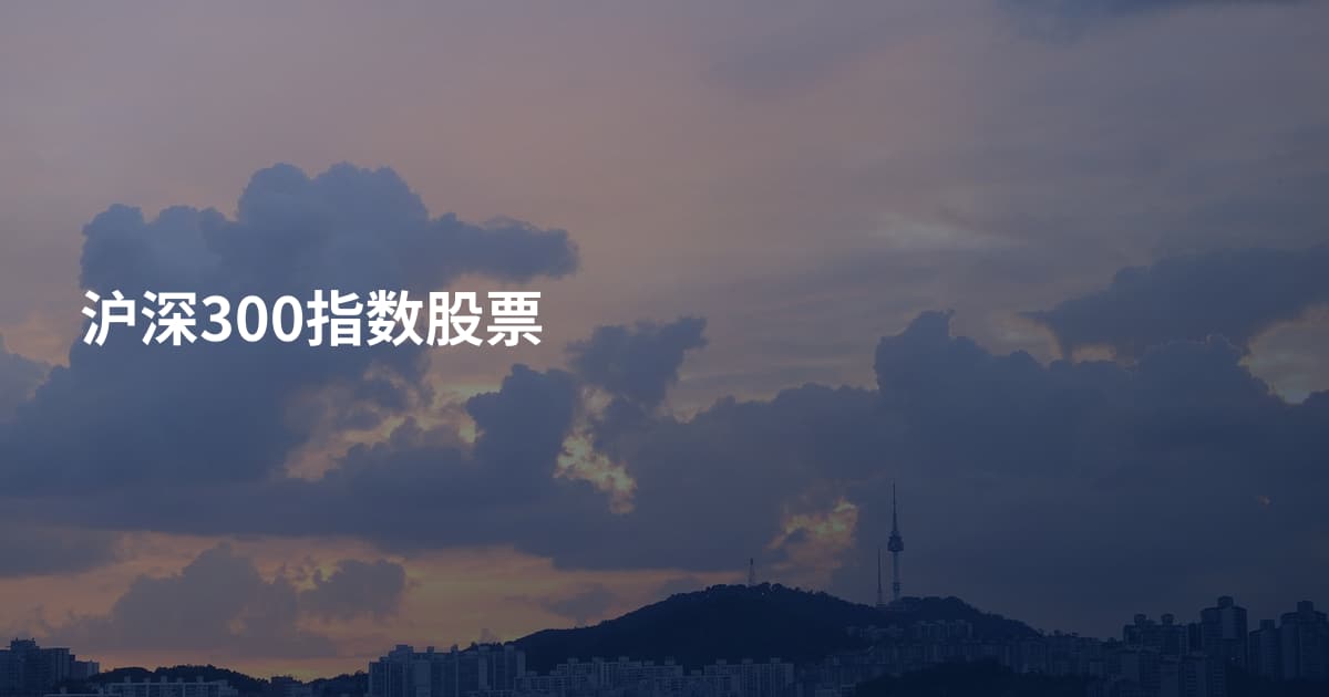 沪深300指数股票