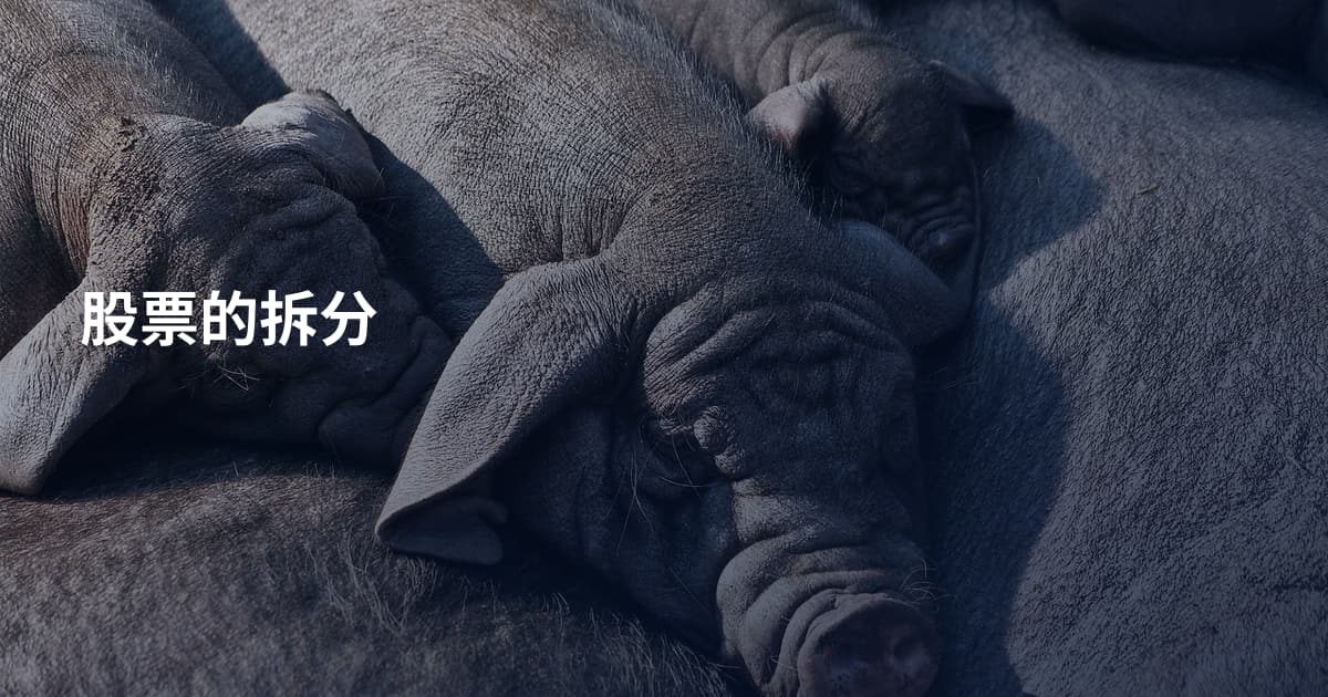 股票的拆分