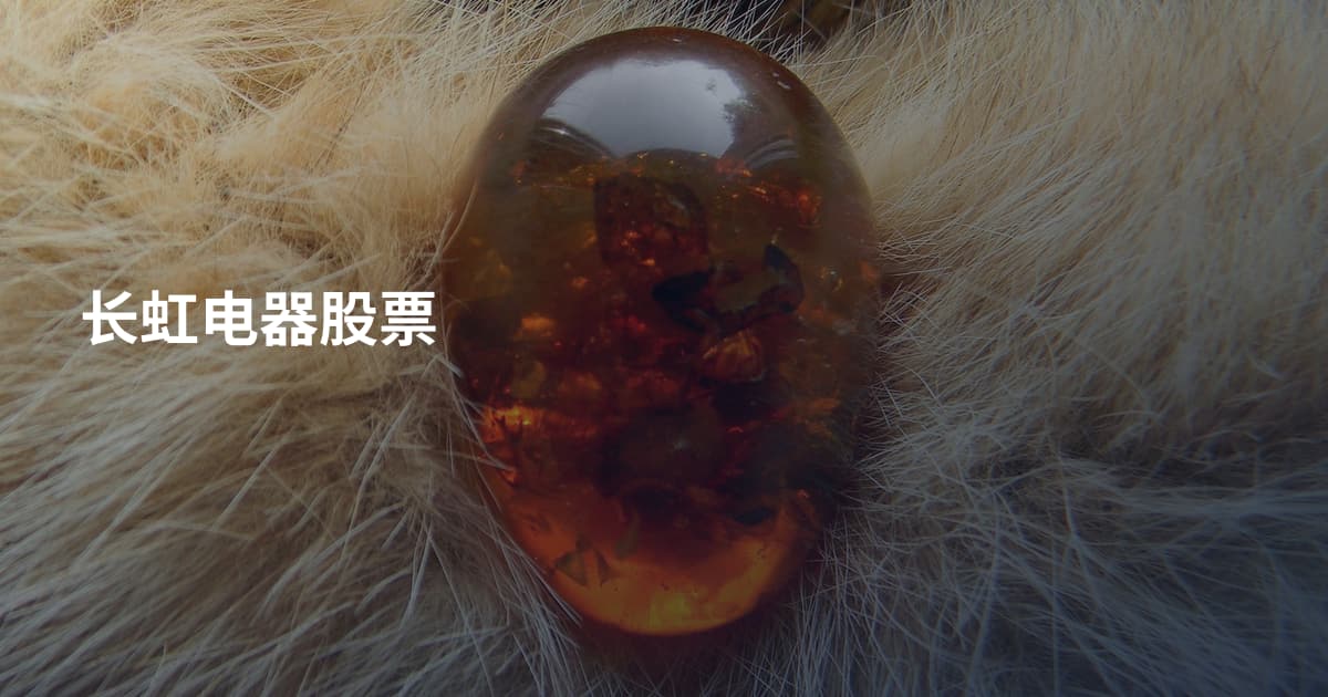 长虹电器股票