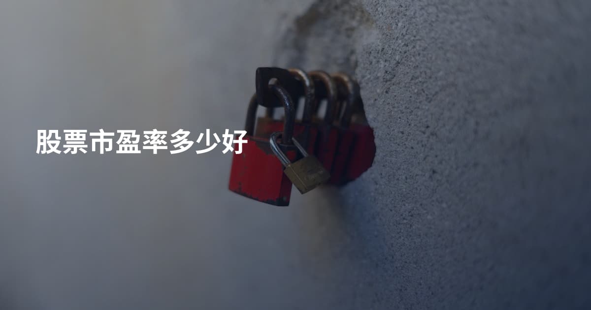 股票市盈率多少好