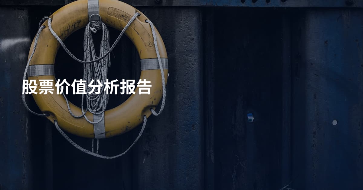 股票价值分析报告