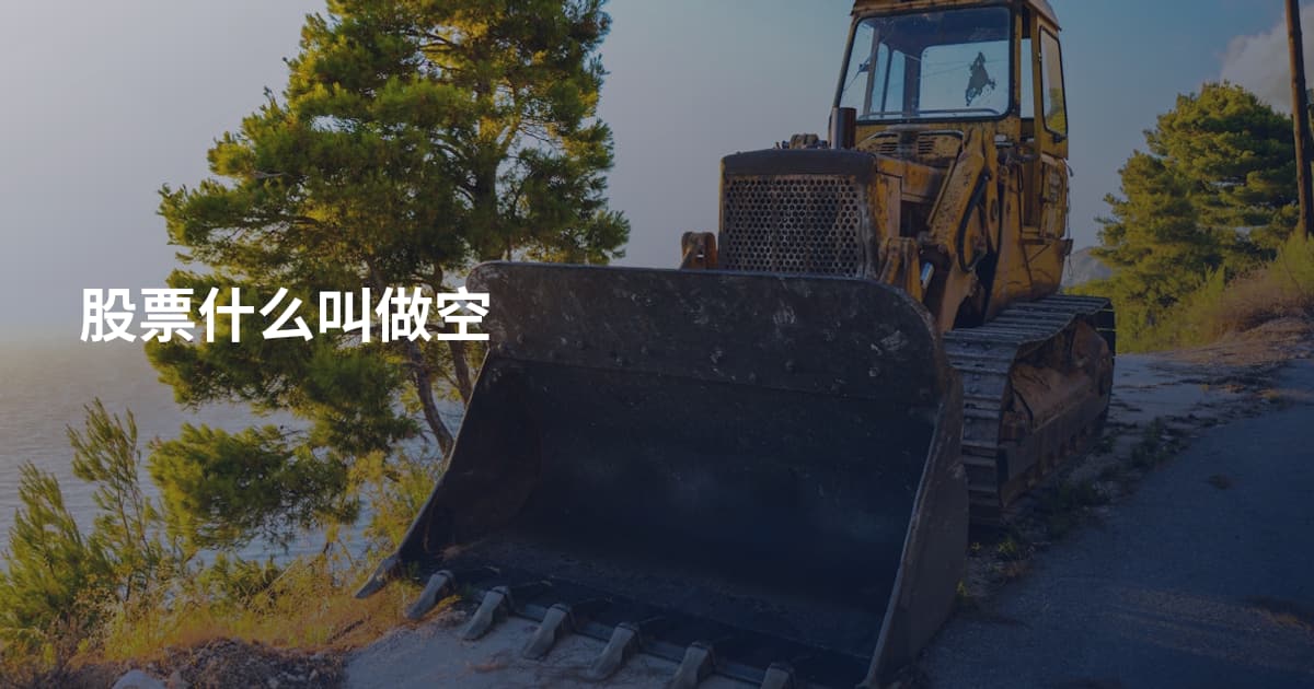 股票什么叫做空