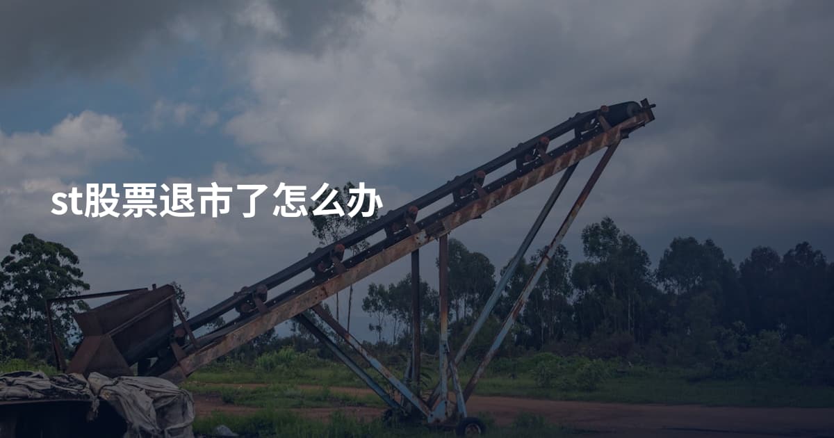 st股票退市了怎么办