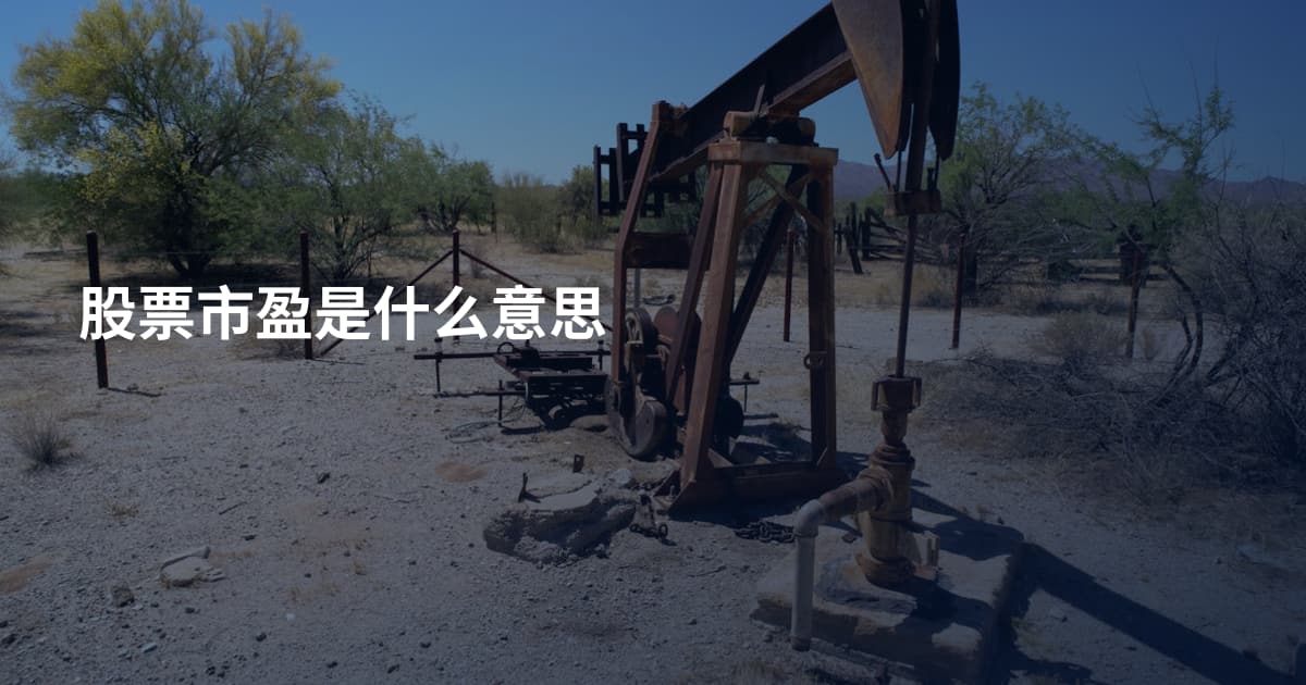 股票市盈是什么意思
