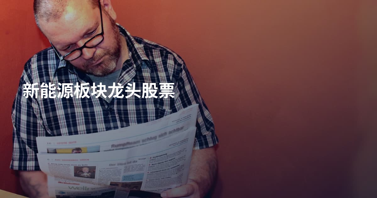 新能源板块龙头股票