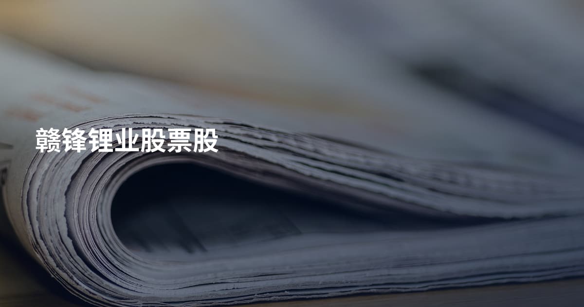 赣锋锂业股票股