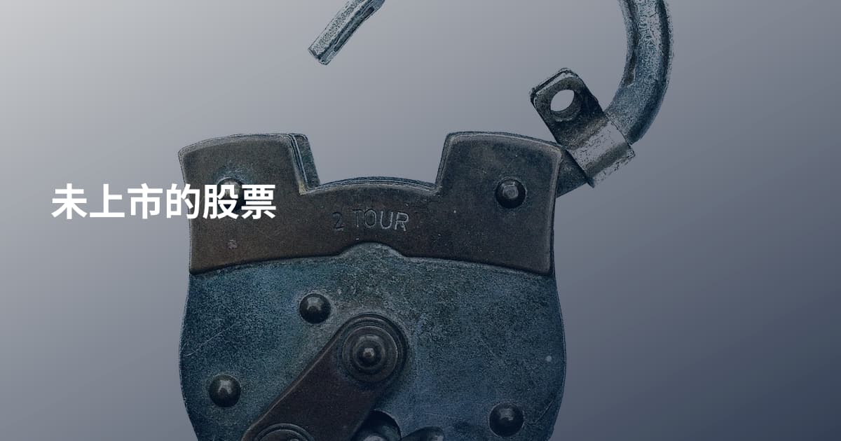 未上市的股票