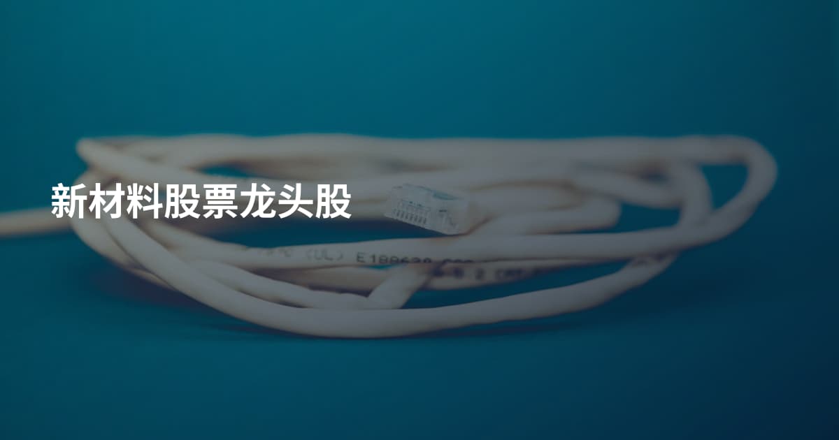 新材料股票龙头股