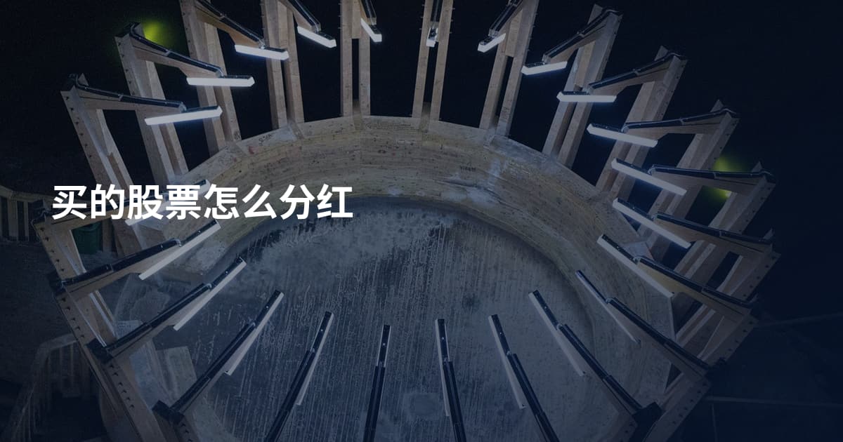 买的股票怎么分红