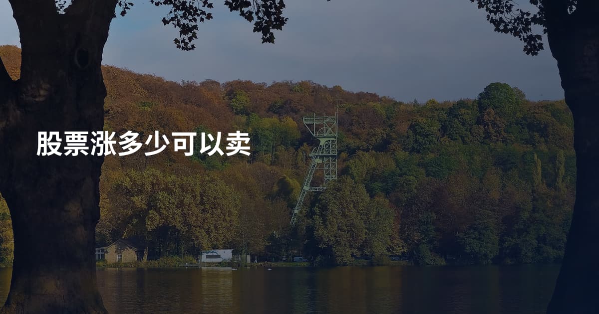 股票涨多少可以卖