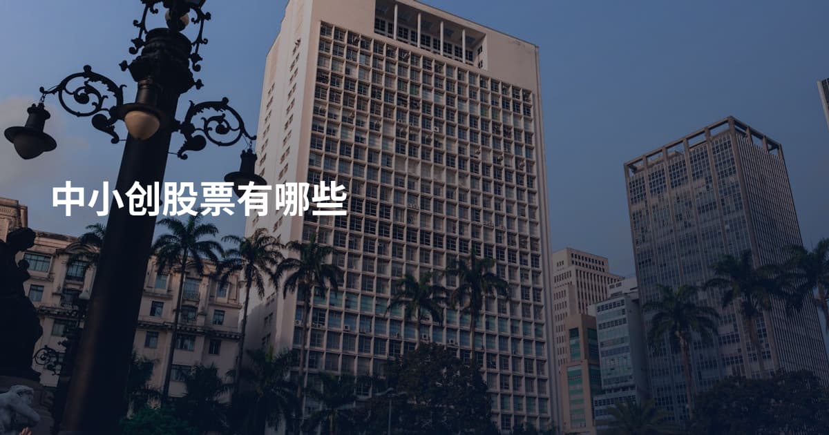 中小创股票有哪些