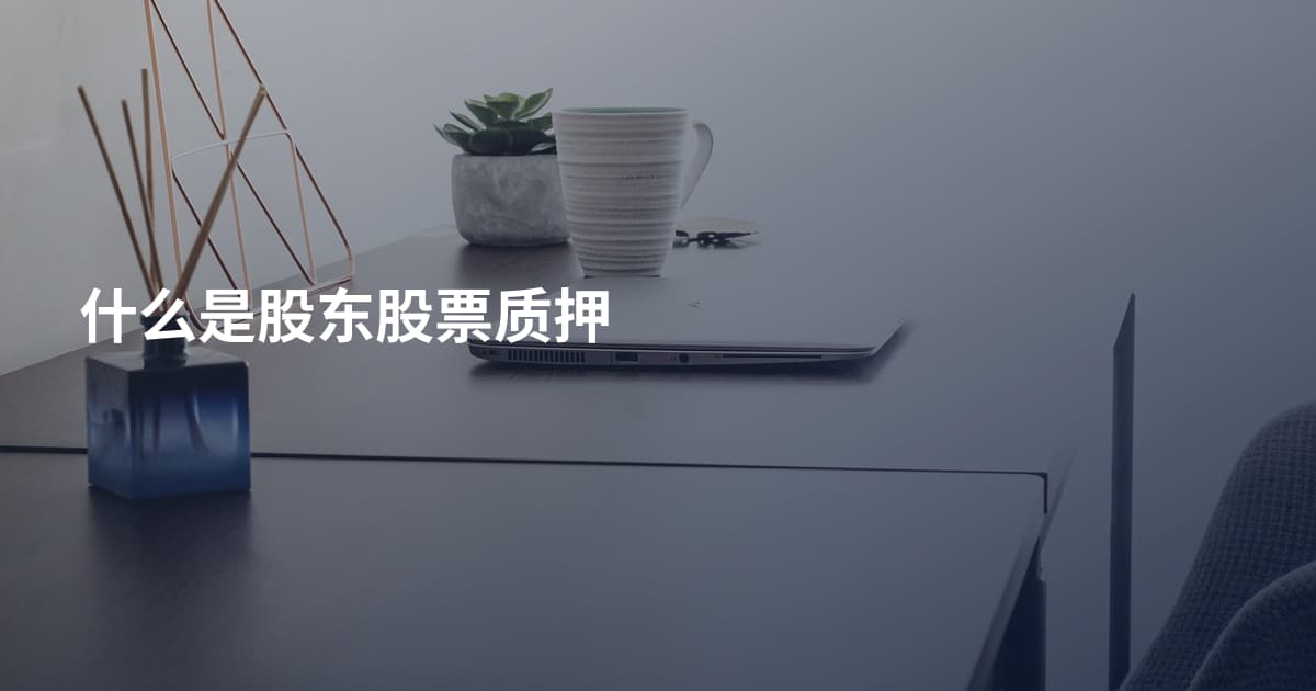 什么是股东股票质押