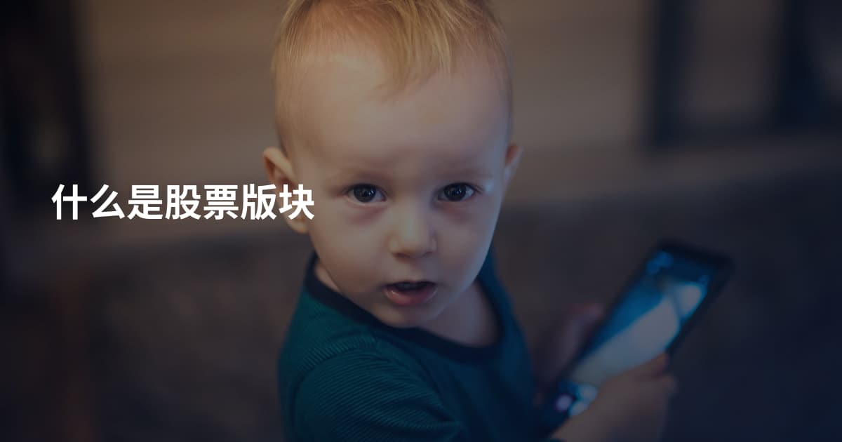 什么是股票版块