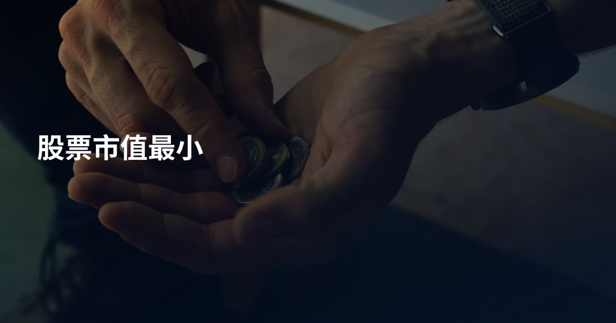 股票市值最小