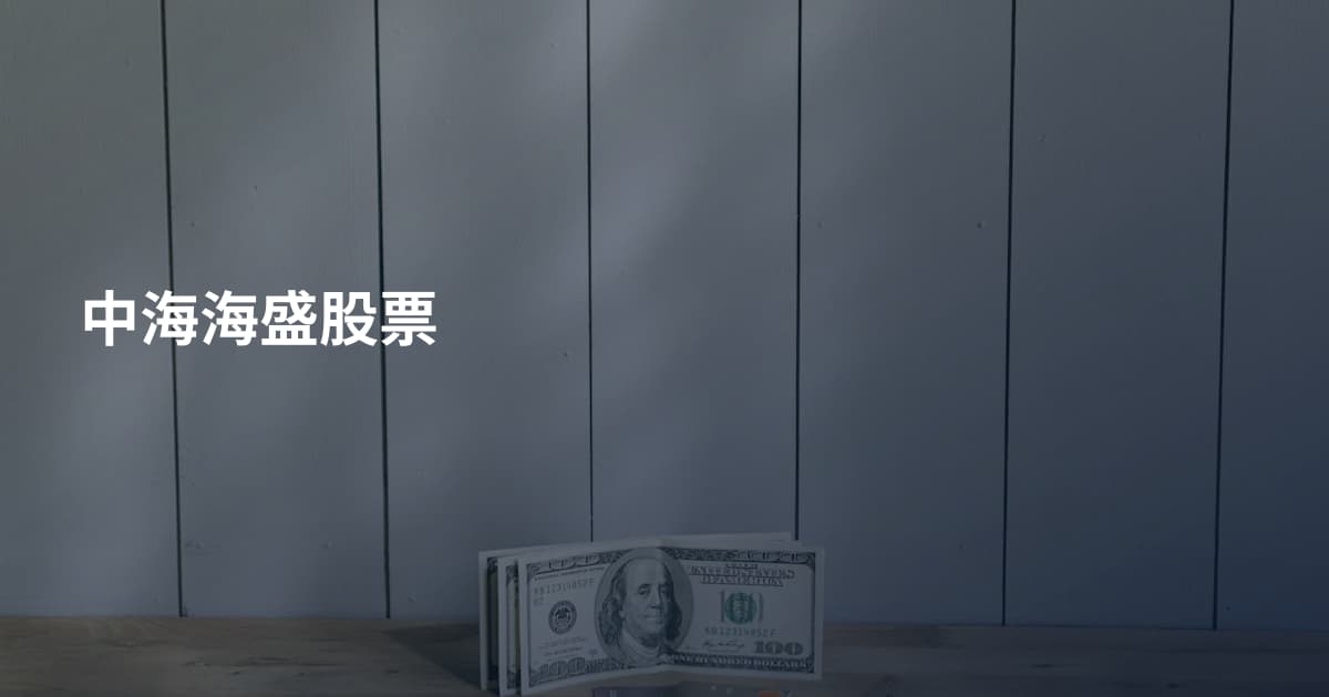 中海海盛股票
