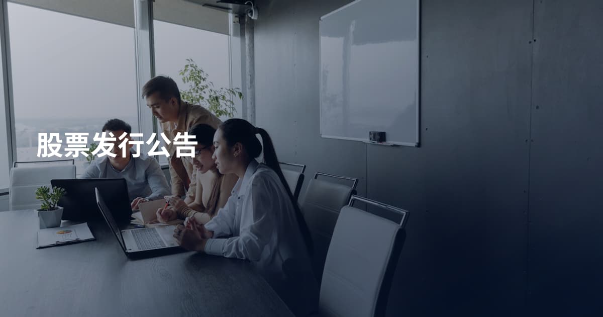 股票发行公告