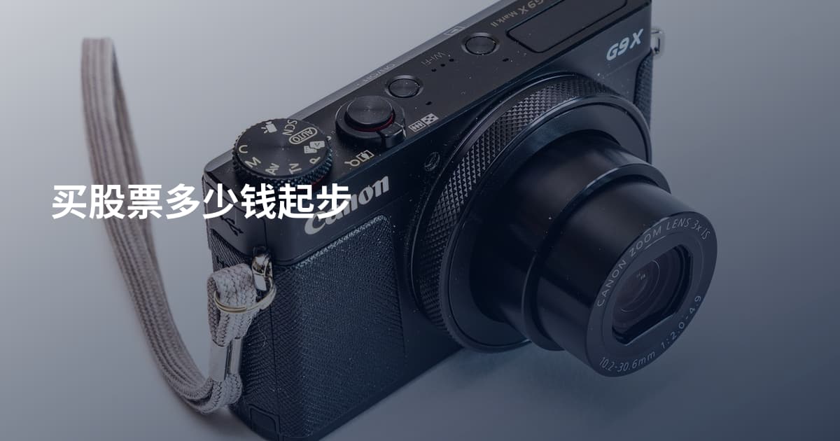 买股票多少钱起步