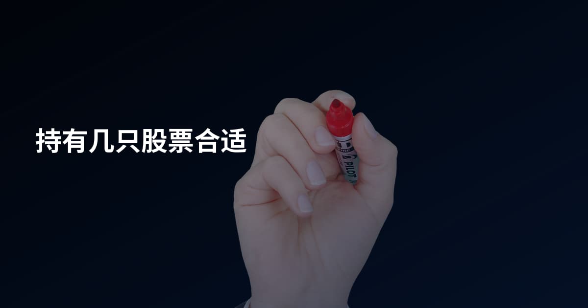 持有几只股票合适