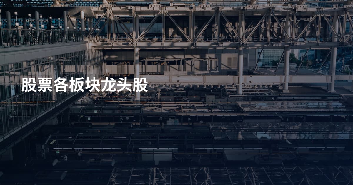 股票各板块龙头股