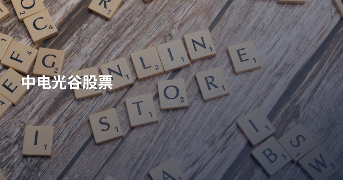 中电光谷股票