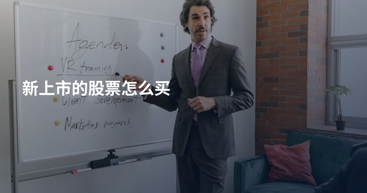 新上市的股票怎么买