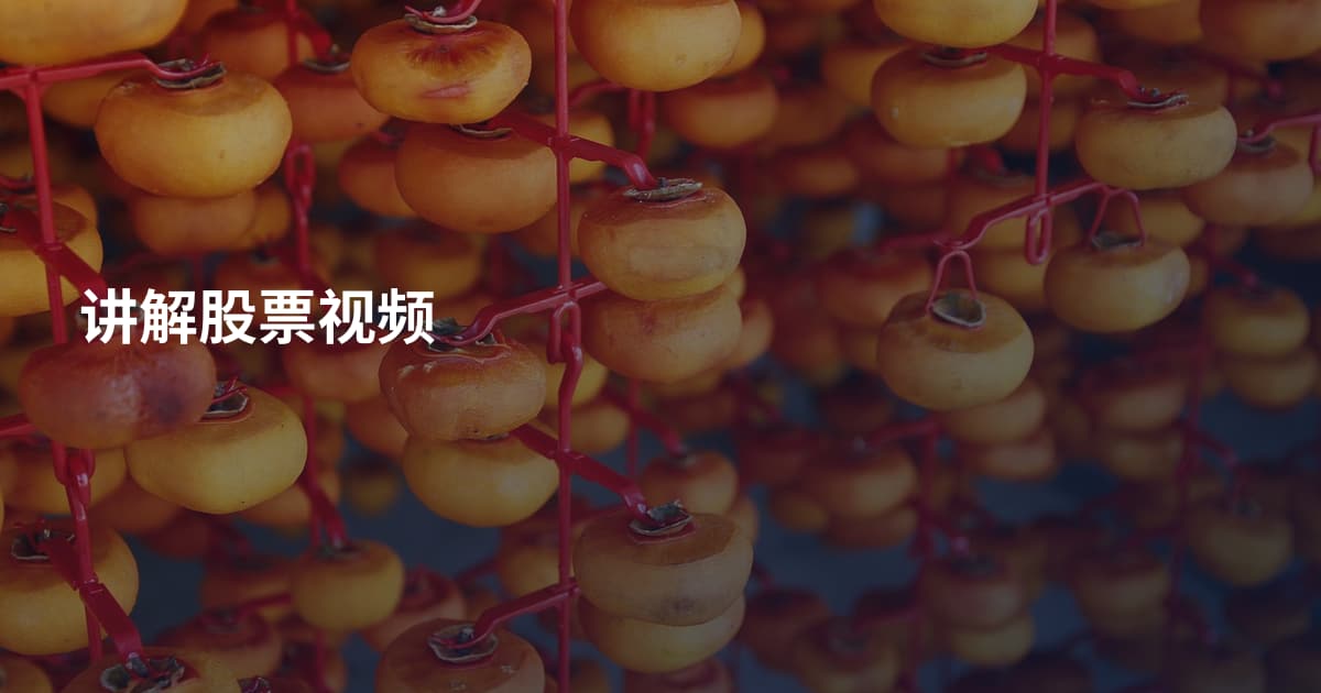 讲解股票视频