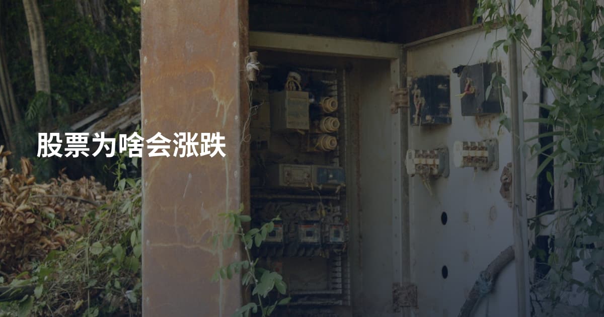 股票为啥会涨跌